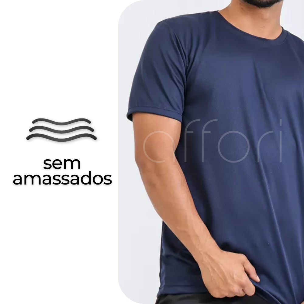 Kit 5 Camisetas Tecnológicas FitneSmart - Anti-Suor