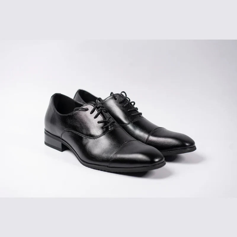 Sapato Social Luxalt - Aumenta Altura 6cm 'Black'