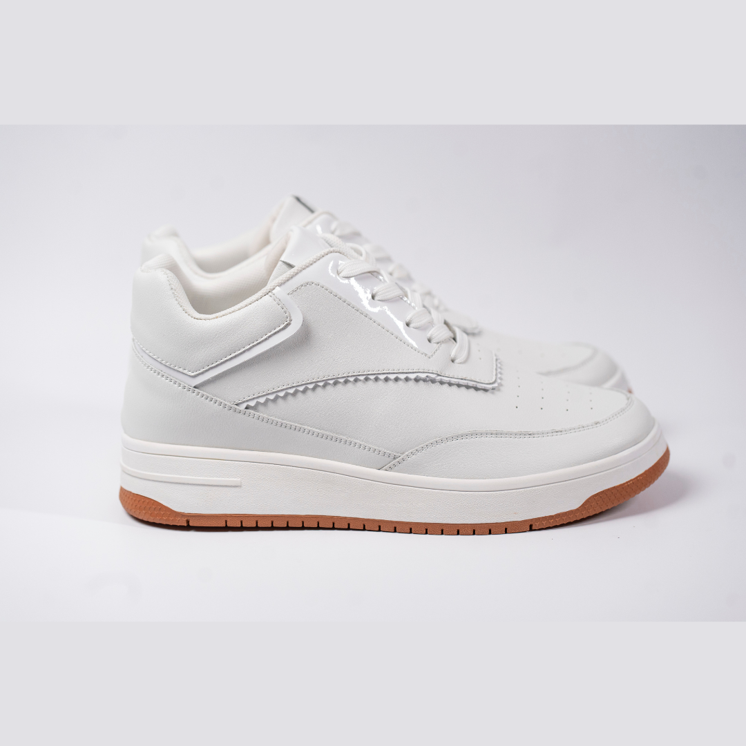 Tênis Casual Altro Boost - Aumenta Altura 10cm - Couro - Branco