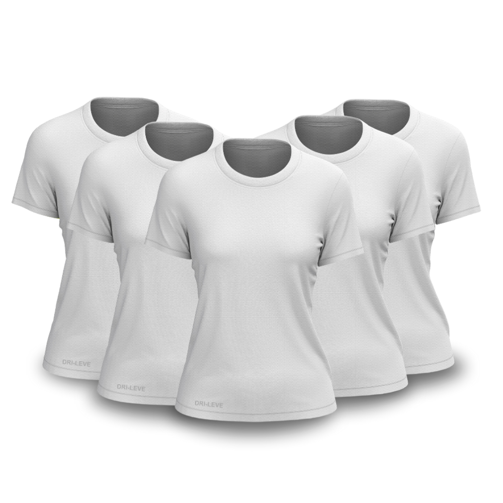 Kit 5 Camisetas Femininas Fitnesmart - Promoção de Inverno