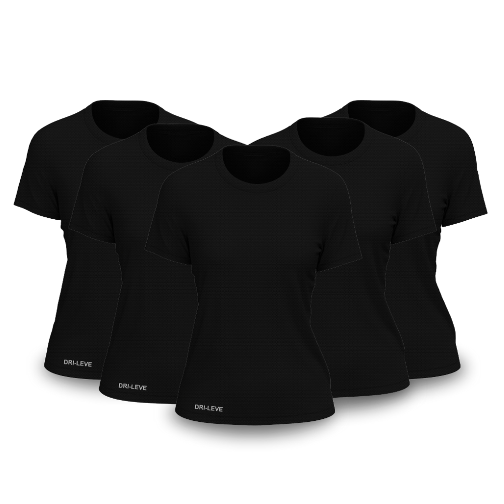 Kit 5 Camisetas Femininas Fitnesmart - Promoção de Inverno