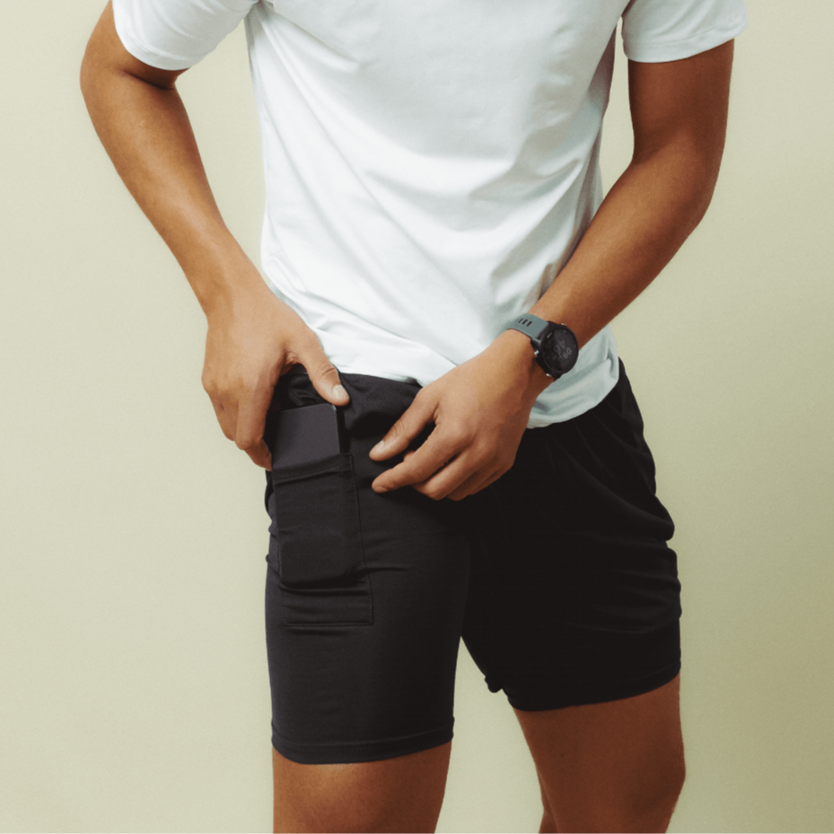 Shorts Comfort-Fit de Compressão - COMPRE 1 LEVE 2