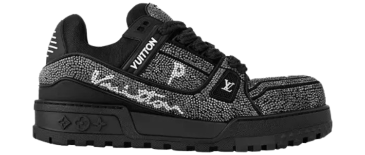 Louis Vuitton Black Crystal 'LV Trainer Maxi'