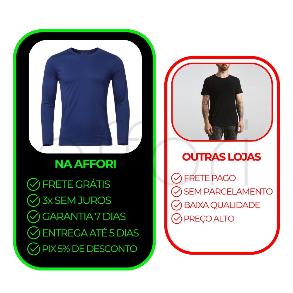 Kit 3 Camisetas Manga Longa Tecnológicas - ThermoShirt