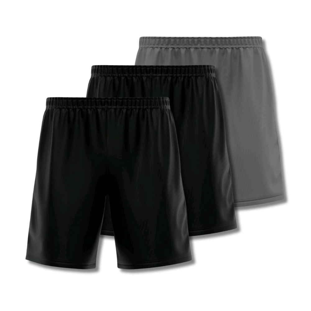 Kit 3 Shorts Masculinos Fitnesmart - Anti-Suor e Anti Odor