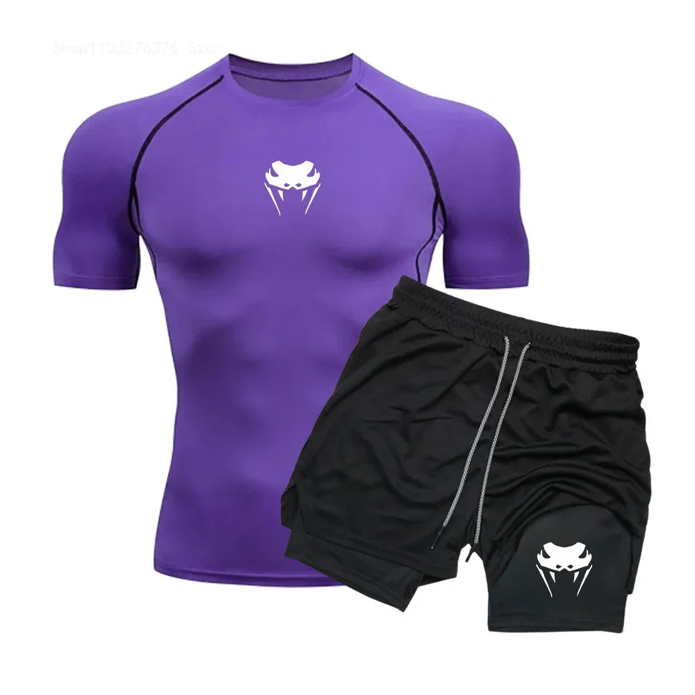 Conjunto Camiseta + Bermuda de Compressão Sport Venum FitPro