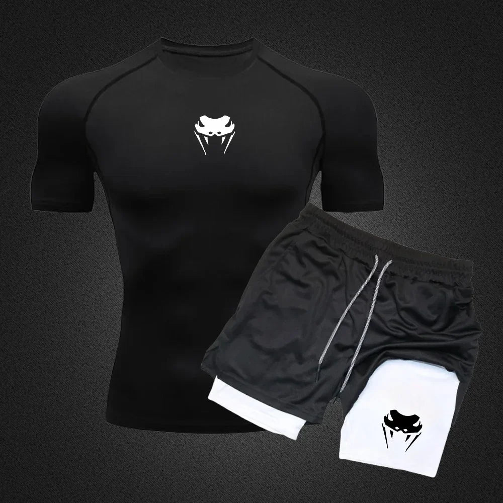 Conjunto Camiseta + Bermuda de Compressão Sport Venum FitPro
