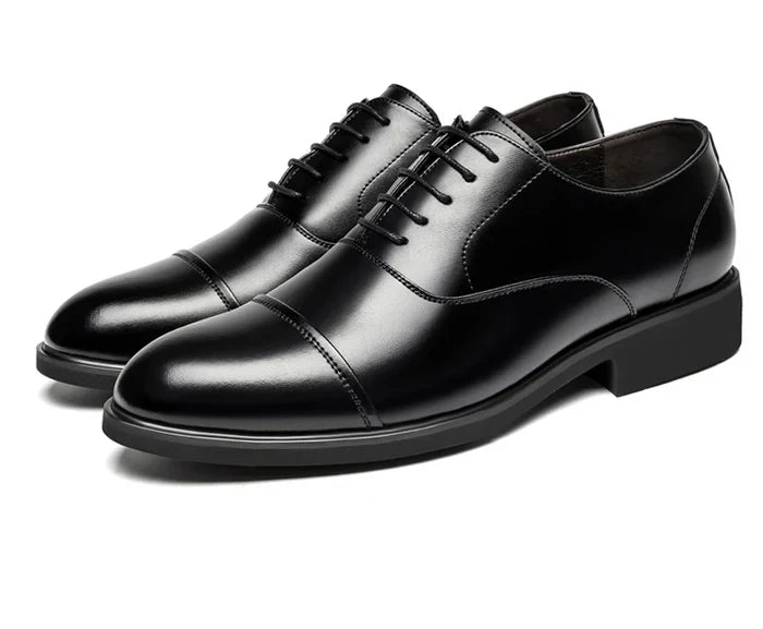 Sapato Social Luxalt - Aumenta Altura 6cm 'Black'