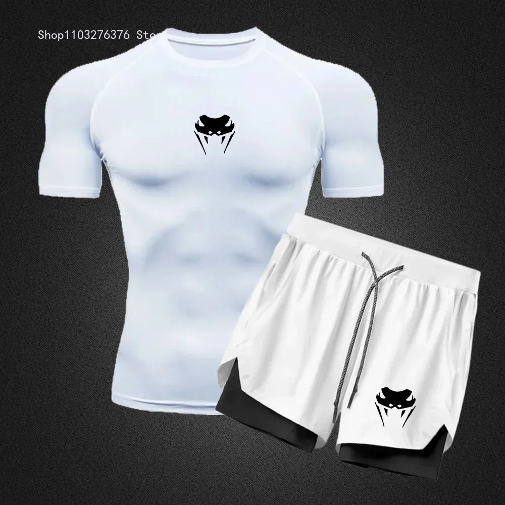 Conjunto Camiseta + Bermuda de Compressão Sport Venum FitPro