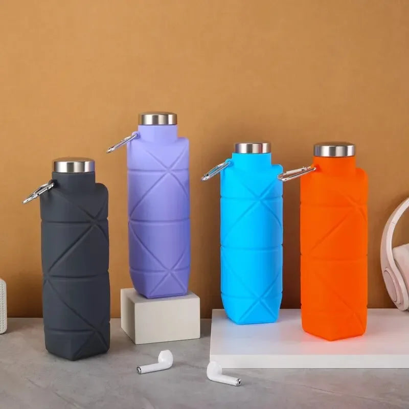 Garrafa Dobrável de Silicone