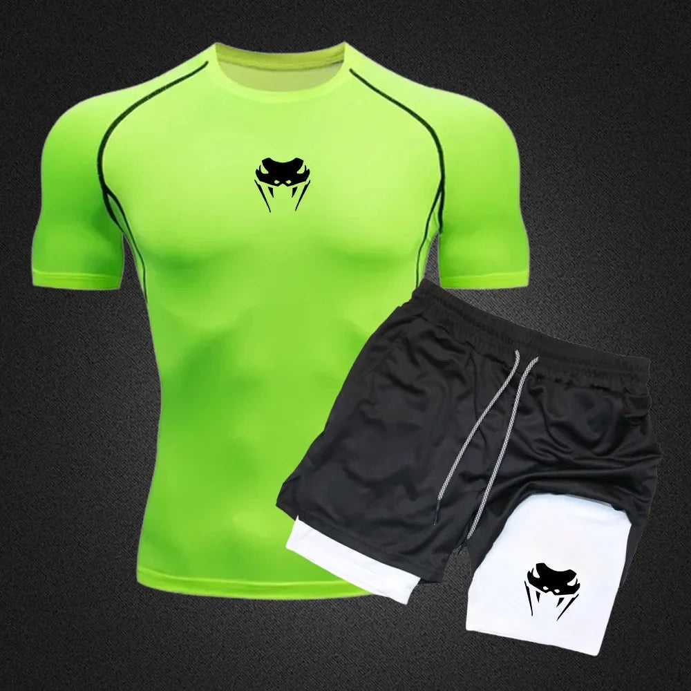Conjunto Camiseta + Bermuda de Compressão Sport Venum FitPro