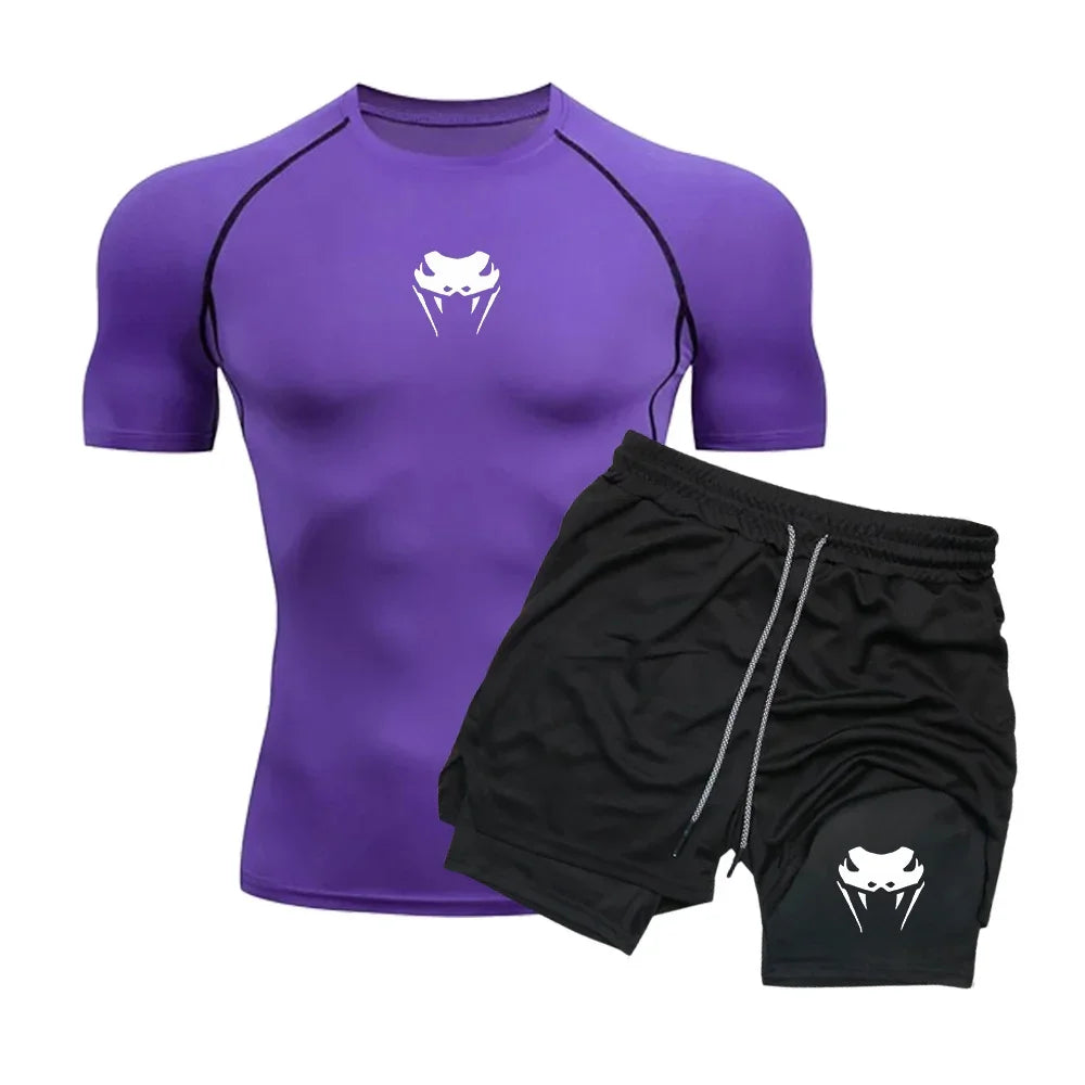 Conjunto Camiseta + Bermuda de Compressão Sport Venum FitPro