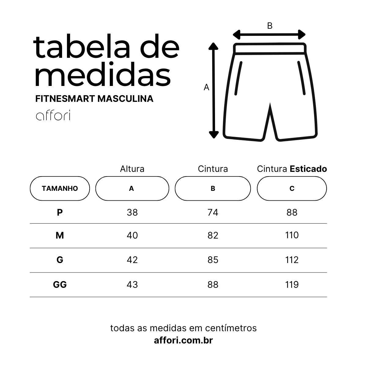 Shorts Compressão 2 em 1 - Affori Tight