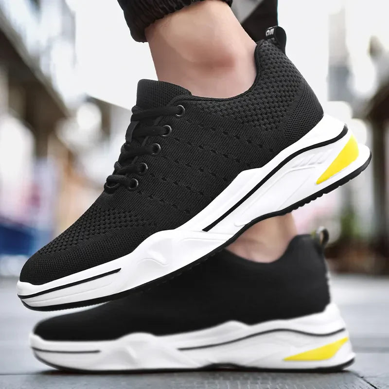 Tênis Esportivo SkyRun - Aumenta Altura 8cm 'Black'