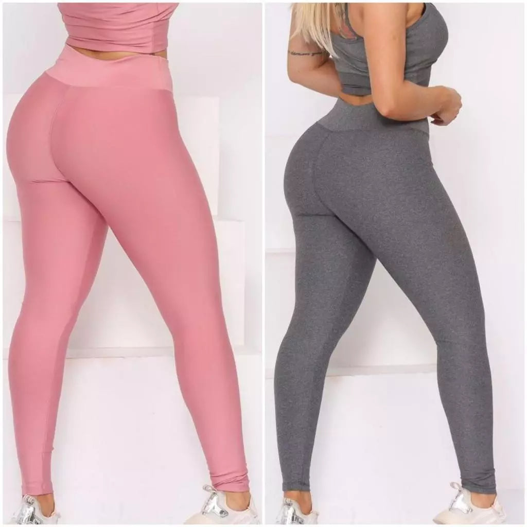 Leve 2 Leggings Invishape™ – Modela sem Marcar, 100% Opaca e Confortável!