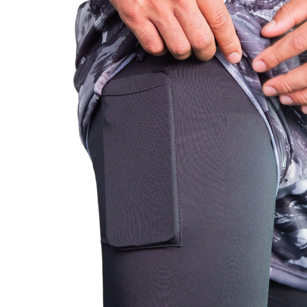 Shorts masculino academia 2 em 1 kaizen