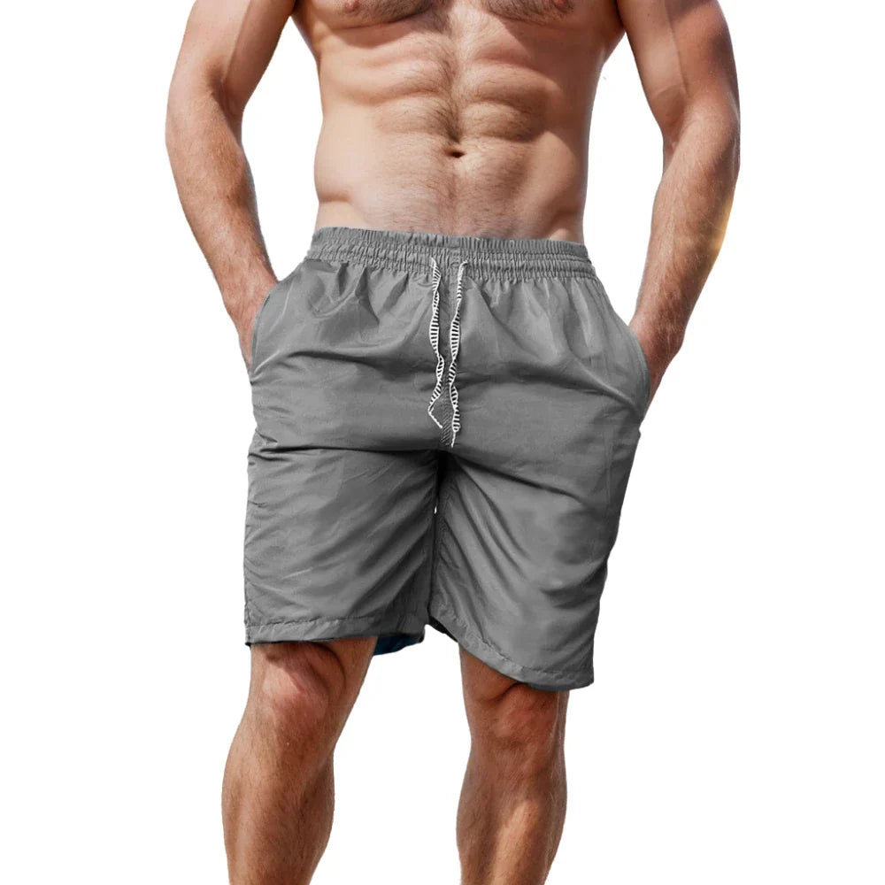 Kit 3 Bermudas Shorts Tactel Masculinas Lisas
