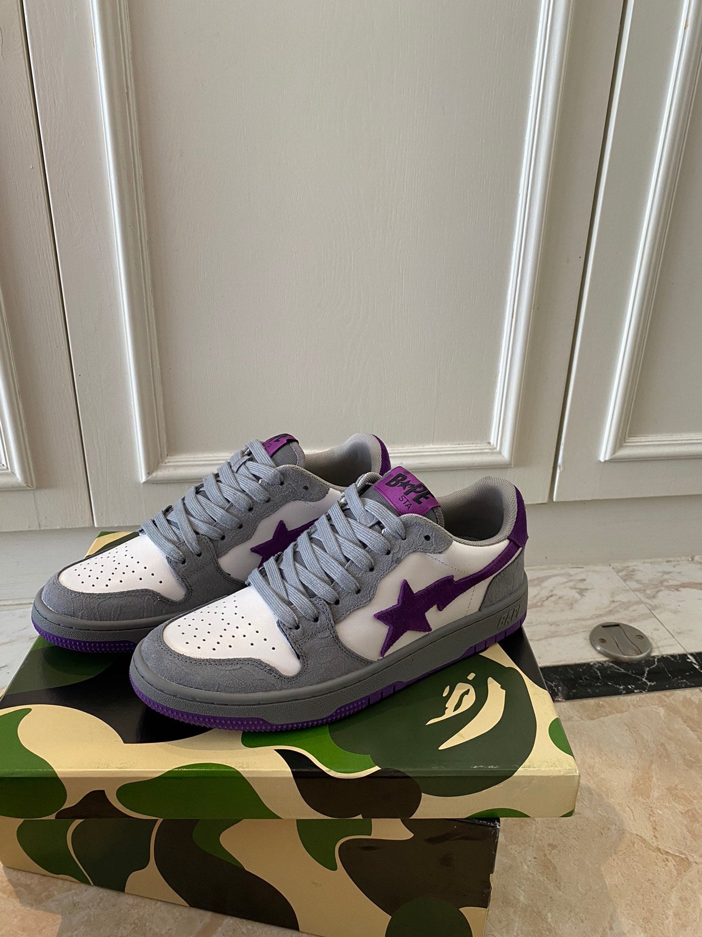 BAPE 'MIST GREY ROYAL PURPLE'