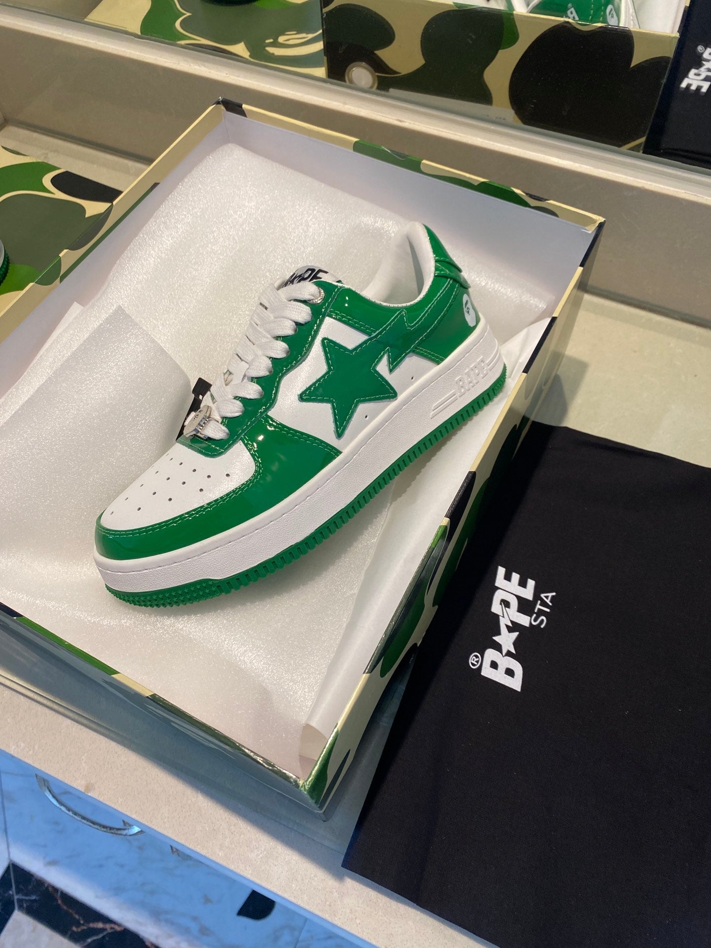 BAPE STA LOW GREEN