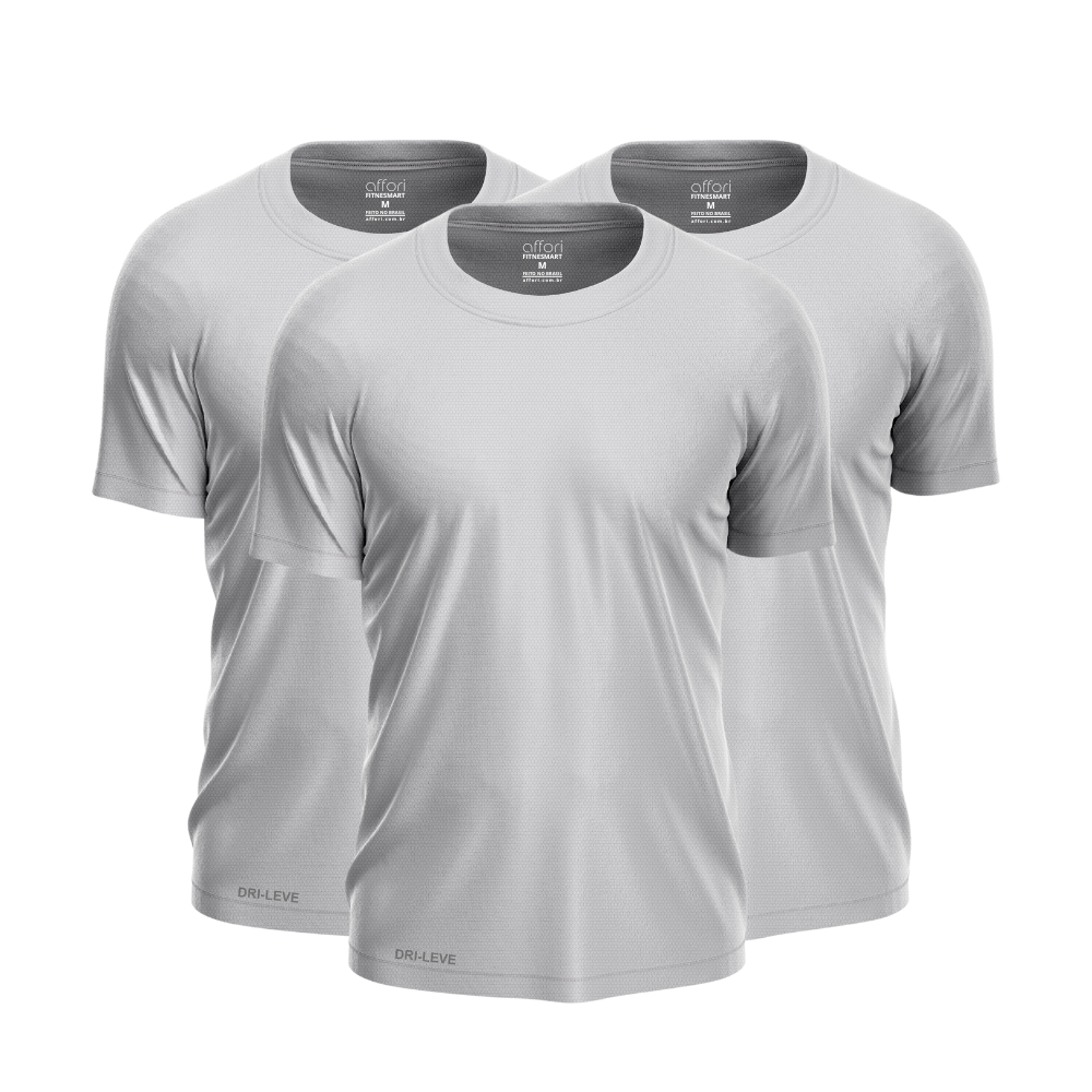 Kit 3 Camisetas Tecnológicas Antisuor - FitneSmart