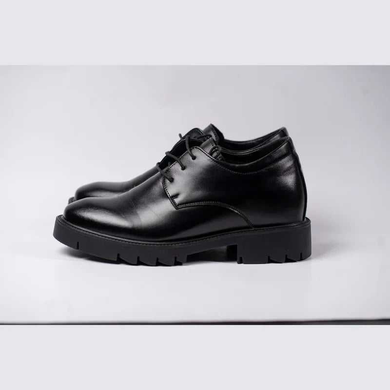 Sapato Social Elevato - Aumenta Altura 9cm -'Black'