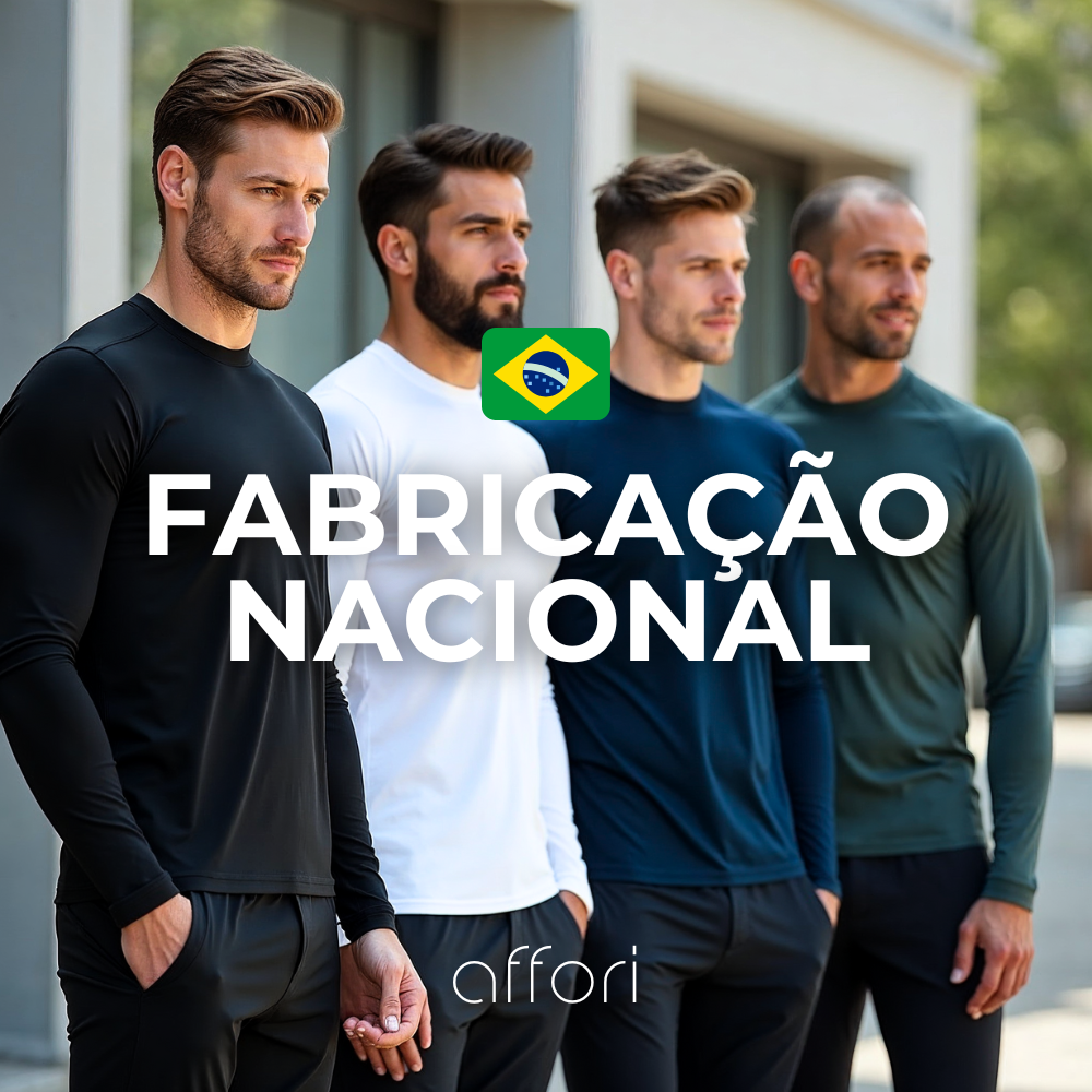Kit 4 Camisetas Manga Longa Tecnológicas - Promoção de Inverno