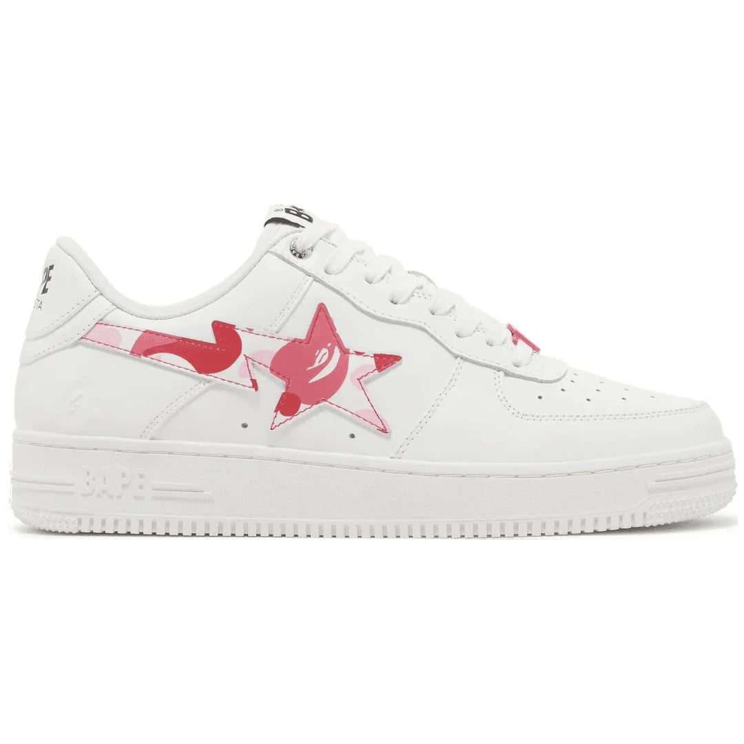 BAPE 'LOW ABC CAMO WHITE PINK'