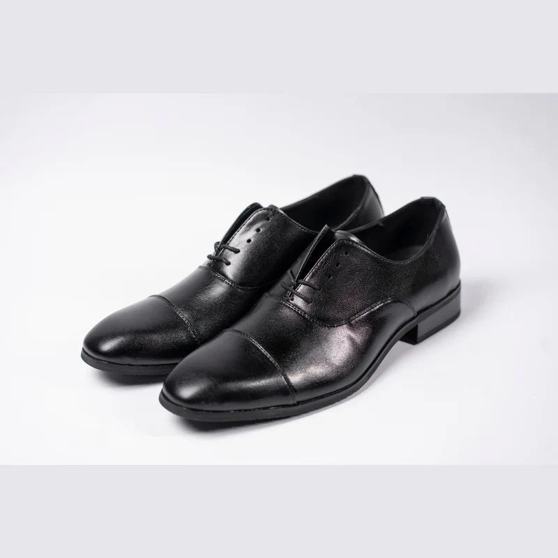 Sapato Social Luxalt - Aumenta Altura 6cm 'Black'