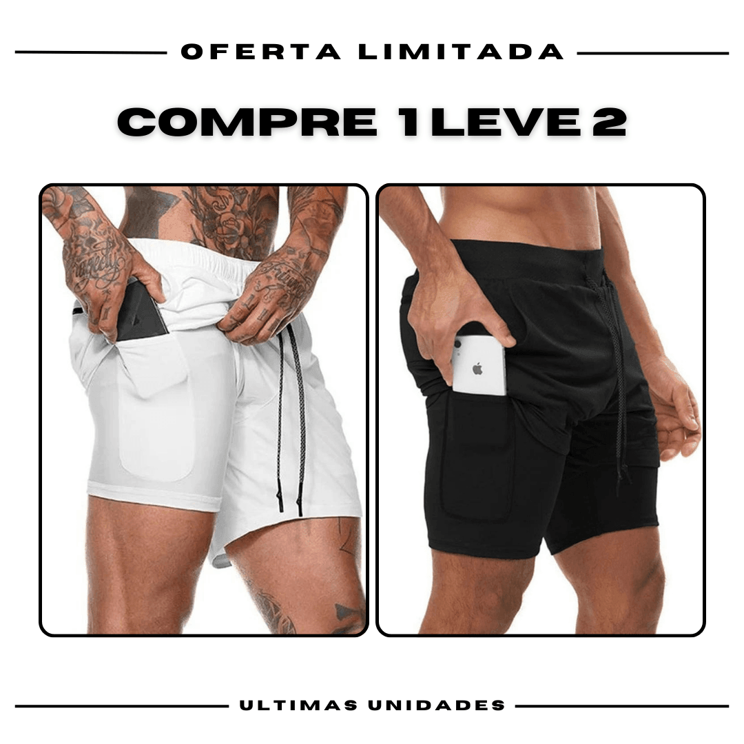 kit 2 Bermudas Academia Masculinas Fila ProFit [COMPRE 1 LEVE 2]