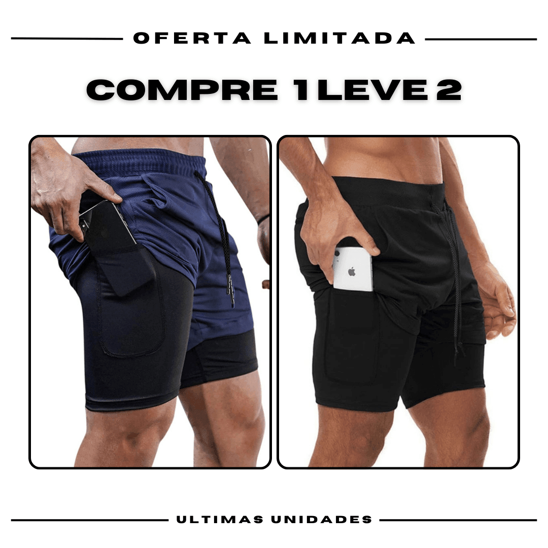 kit 2 Bermudas Academia Masculinas Fila ProFit [COMPRE 1 LEVE 2]