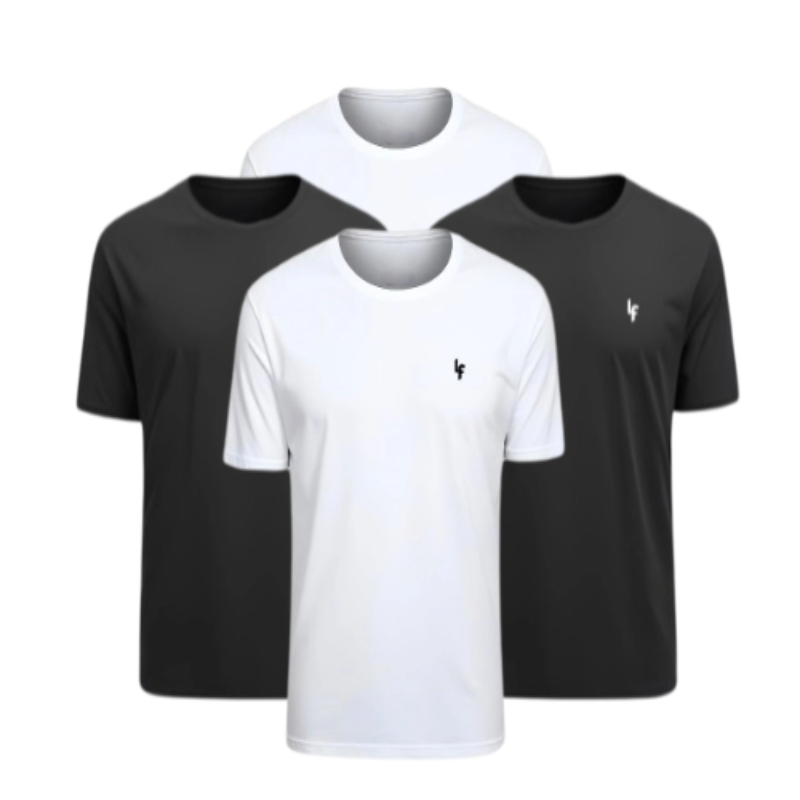 Kit 4 Camisas Dryfit Anti Odor [PAGUE 02 LEVE 04]