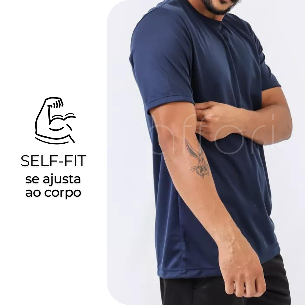 Kit 5 Camisetas Tecnológicas Masculinas FitneSmart - Anti-Suor
