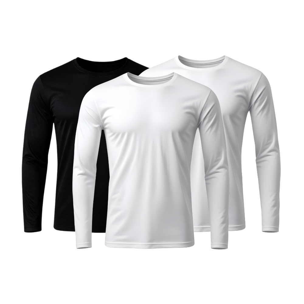 Kit 3 Camisetas Manga Longa Tecnológicas - ThermoShirt