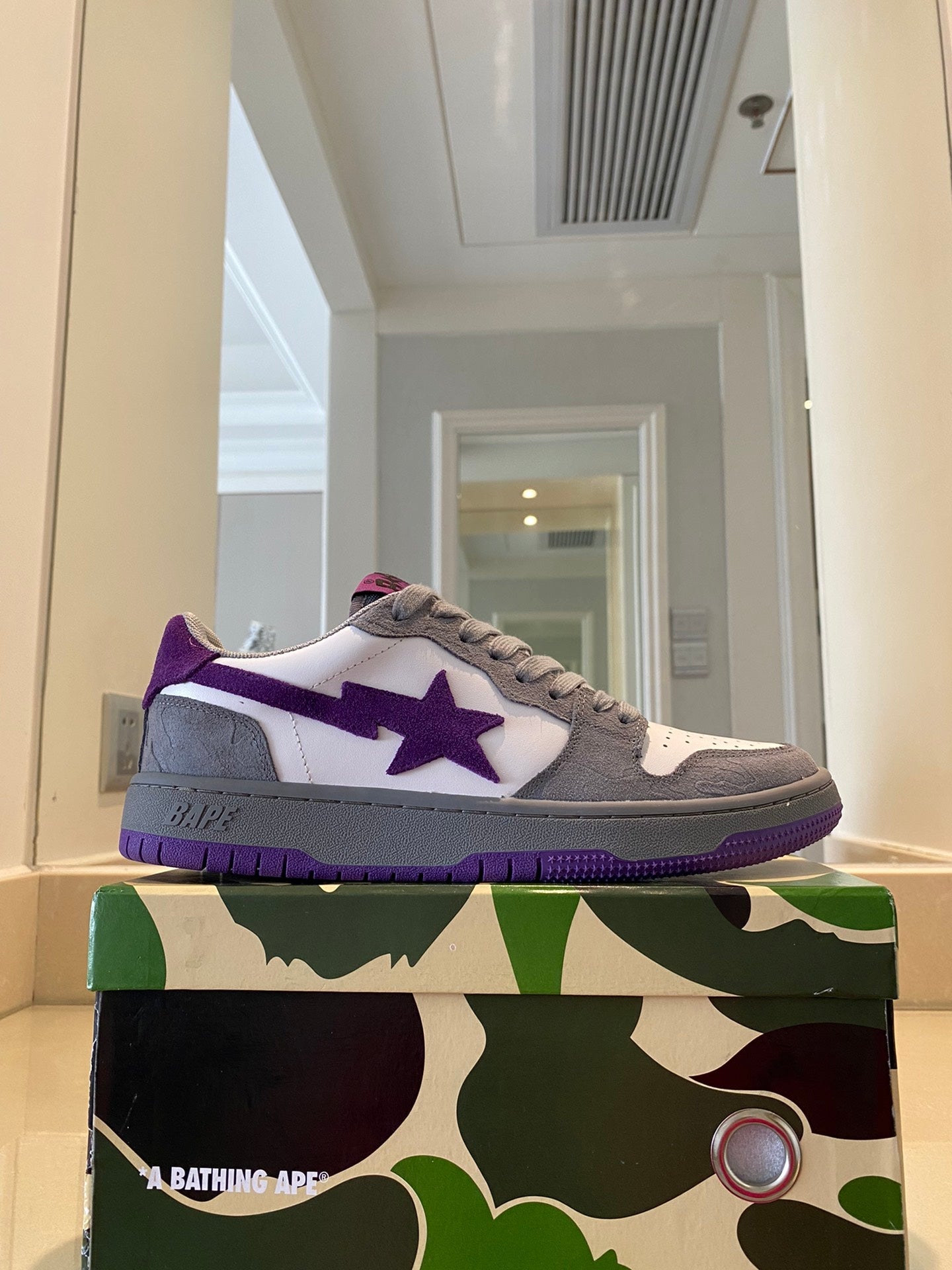 BAPE 'MIST GREY ROYAL PURPLE'