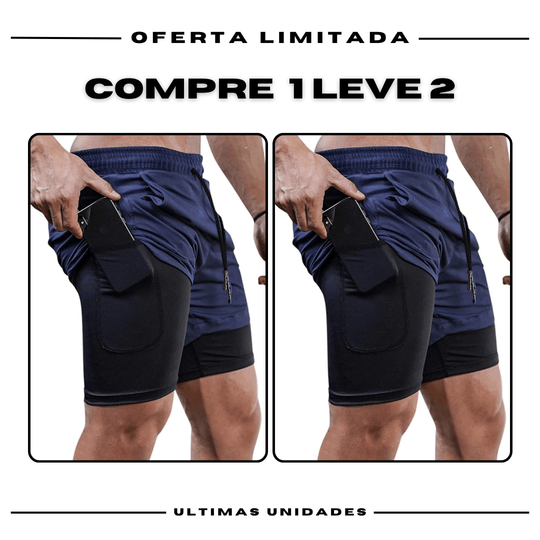 kit 2 Bermudas Academia Masculinas Fila ProFit [COMPRE 1 LEVE 2]