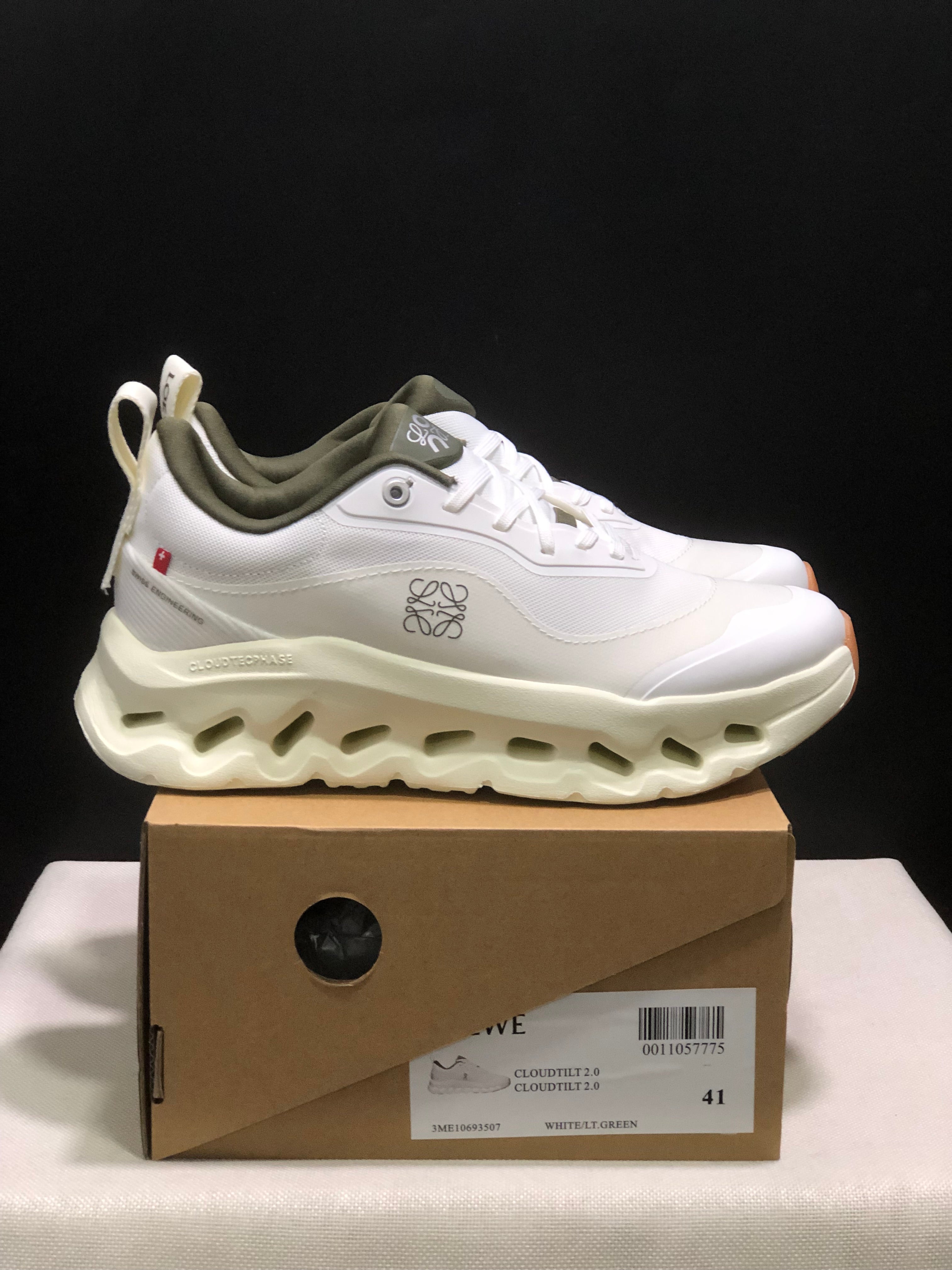 On x LOEWE Cloudtilt 2 'White/Green'