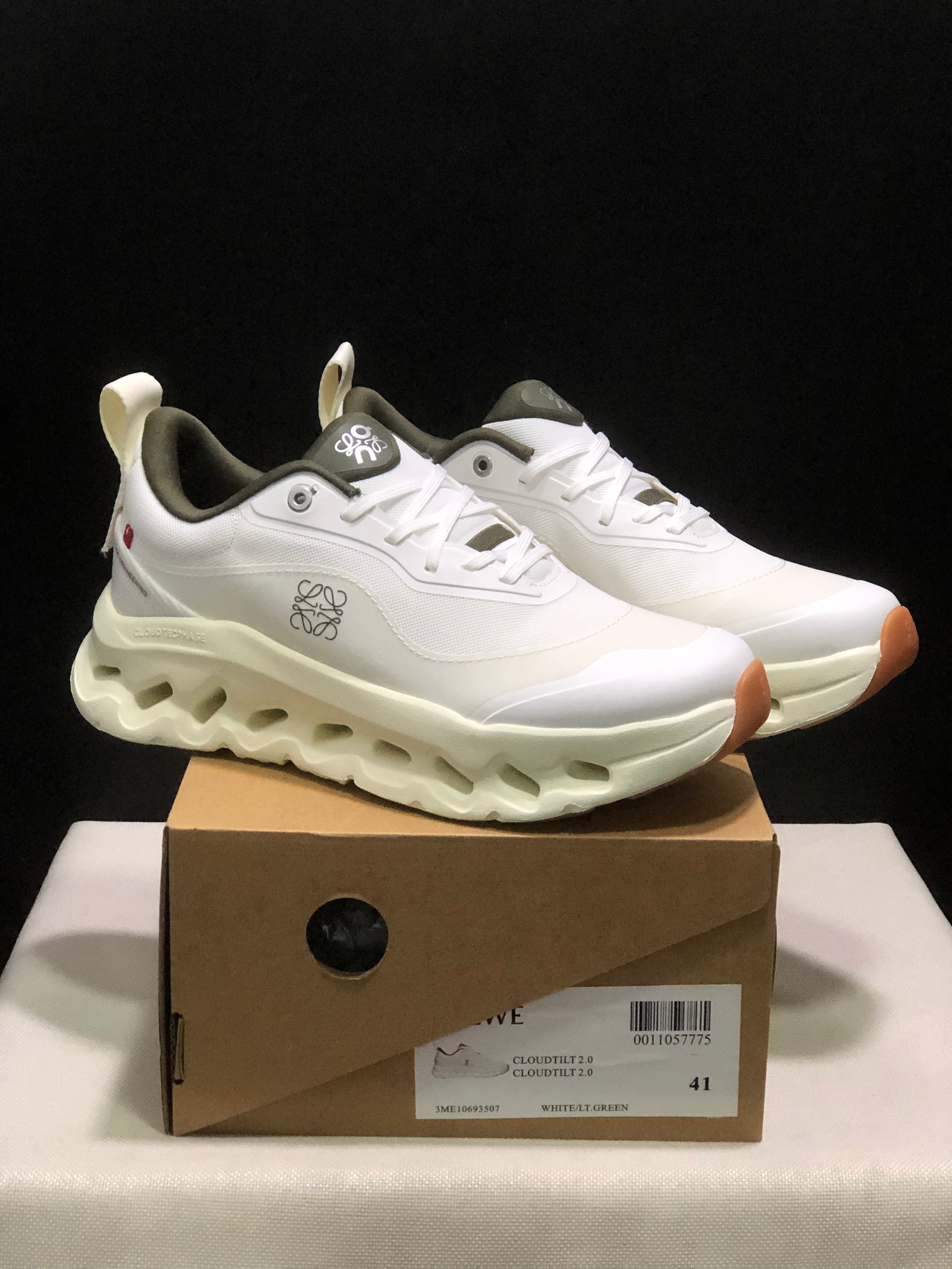 On x LOEWE Cloudtilt 2 'White/Green'