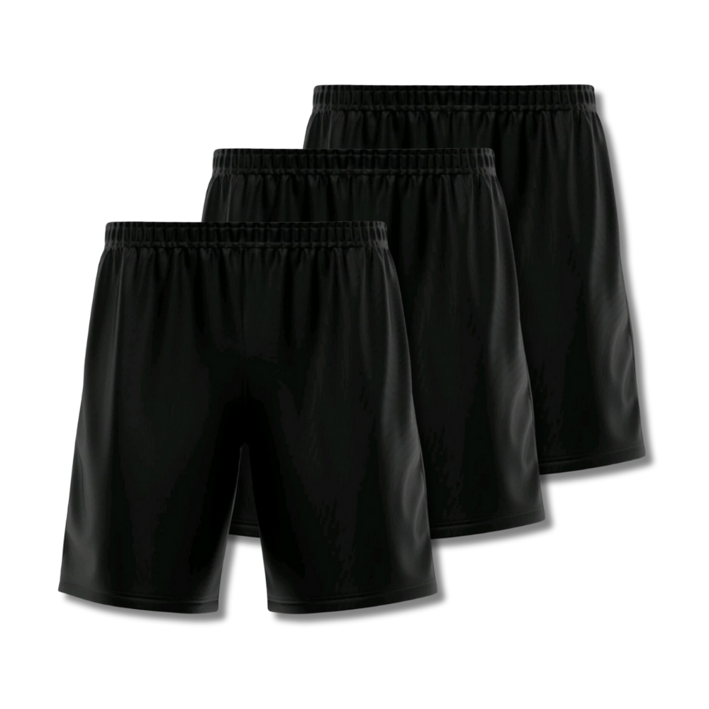 Kit 3 Shorts Masculinos Fitnesmart - Anti-Suor e Anti Odor