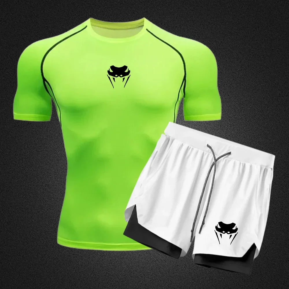 Conjunto Camiseta + Bermuda de Compressão Sport Venum FitPro