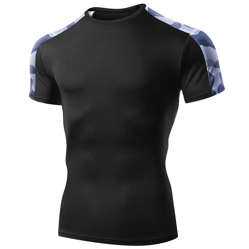 Camiseta Masculina Compressão Sport T-shirt Militar