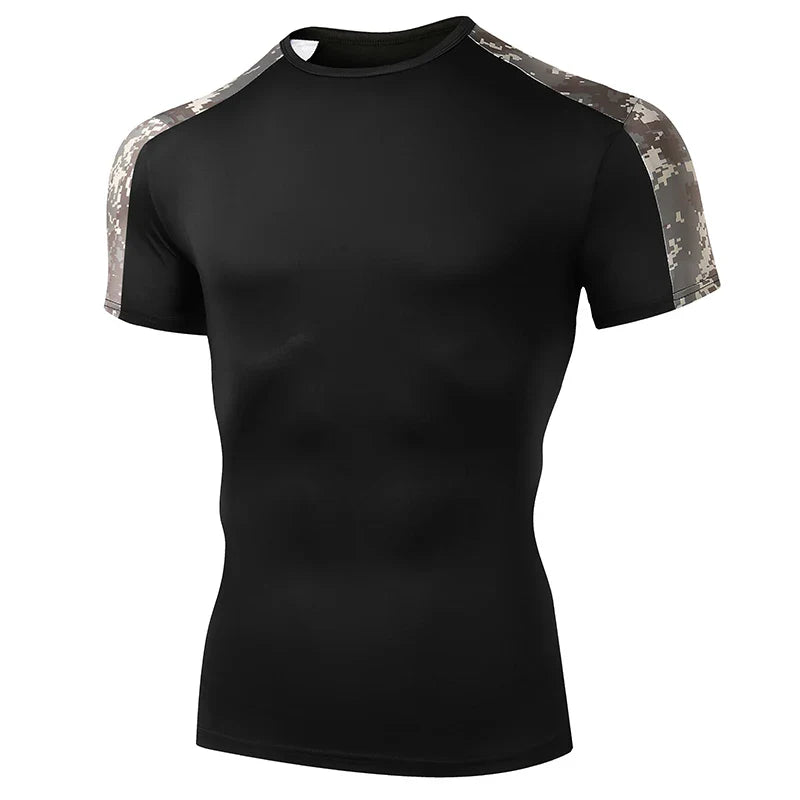 Camiseta Masculina Compressão Sport T-shirt Militar