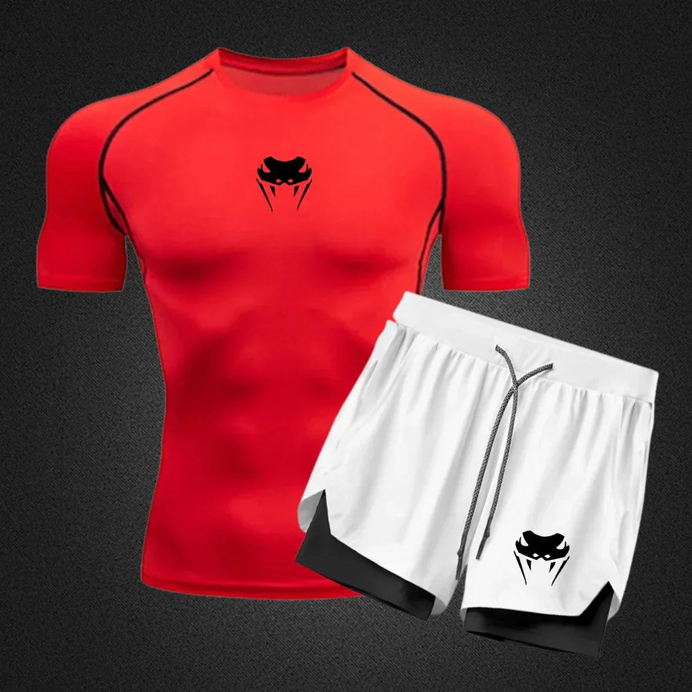 Conjunto Camiseta + Bermuda de Compressão Sport Venum FitPro