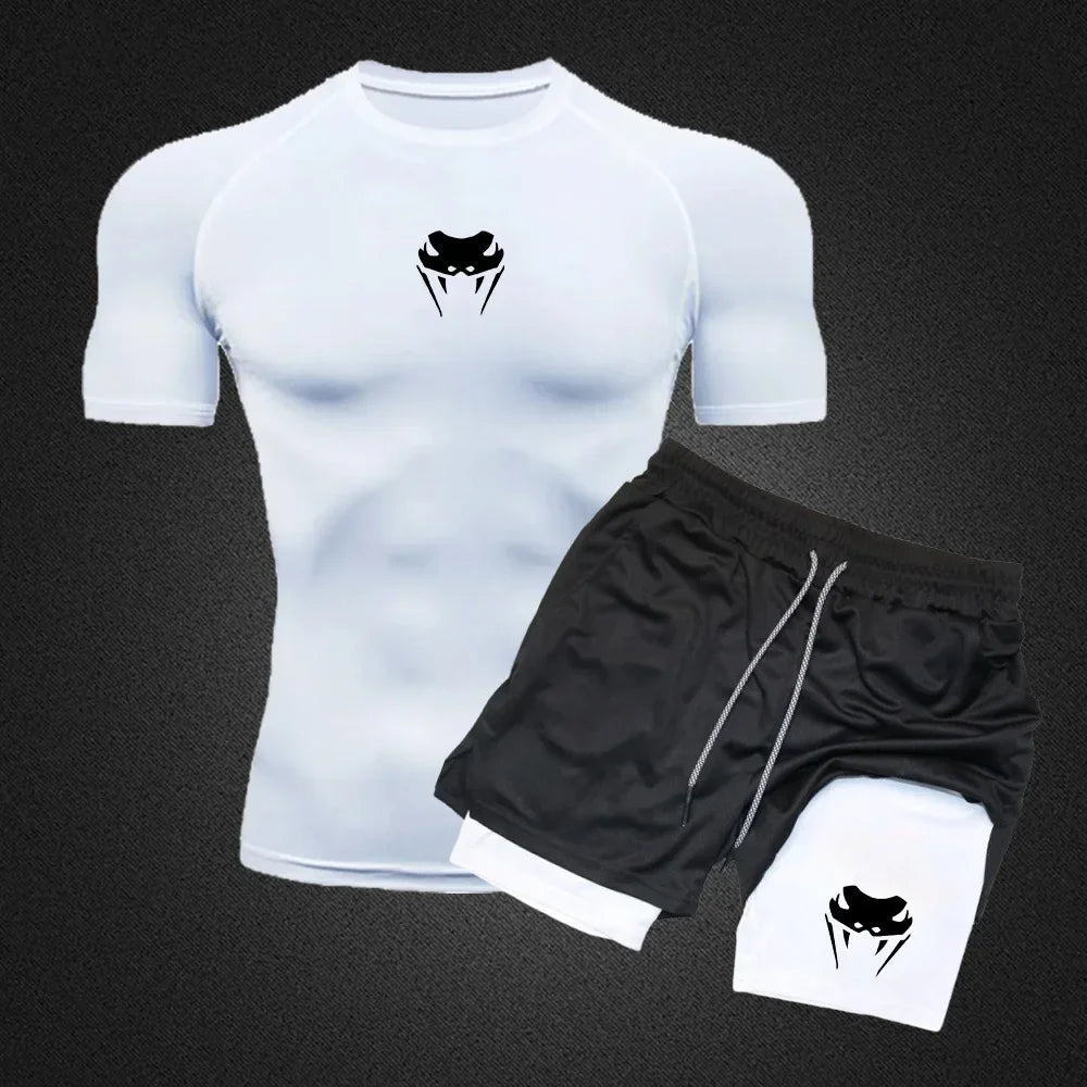 Conjunto Camiseta + Bermuda de Compressão Sport Venum FitPro