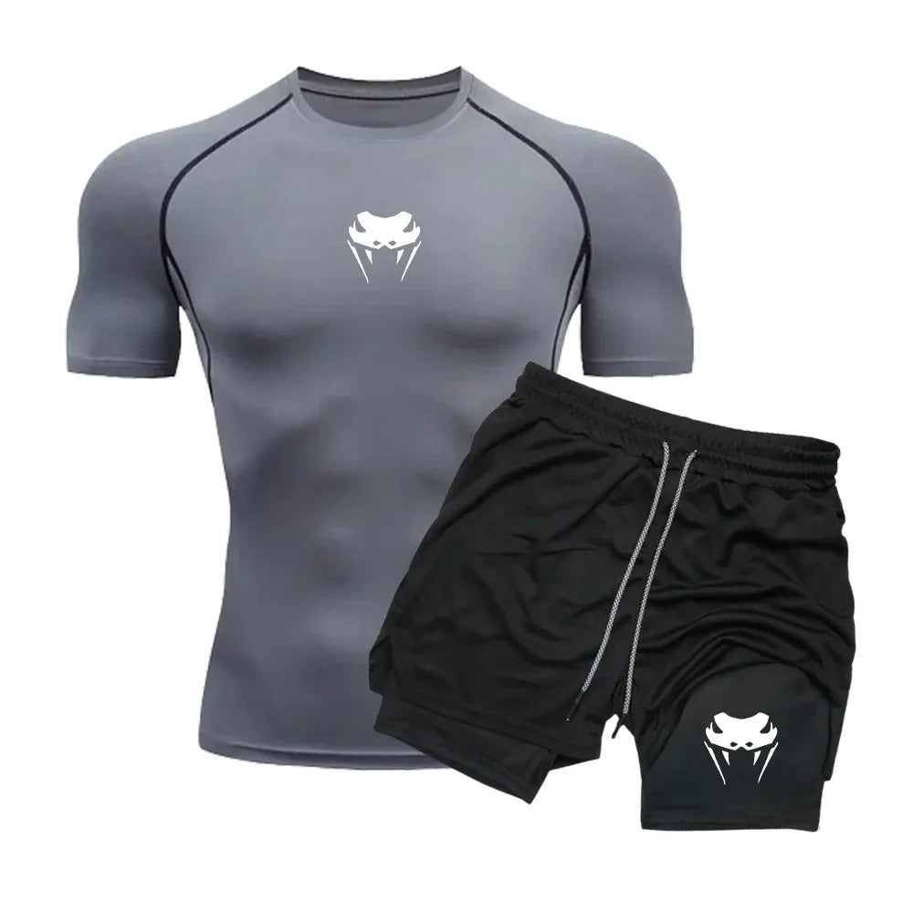 Conjunto Camiseta + Bermuda de Compressão Sport Venum FitPro
