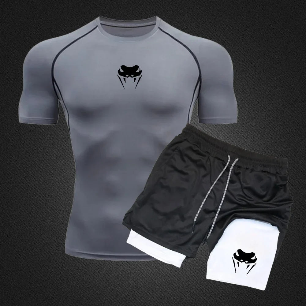 Conjunto Camiseta + Bermuda de Compressão Sport Venum FitPro