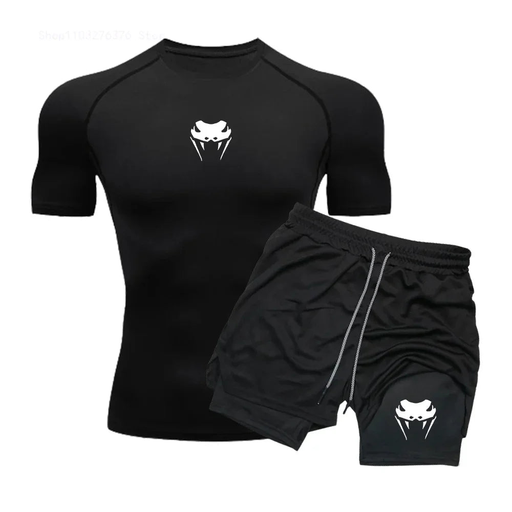Conjunto Camiseta + Bermuda de Compressão Sport Venum FitPro