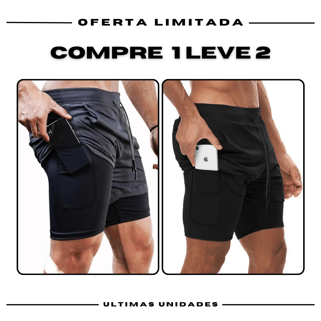kit 2 Bermudas Academia Masculinas Fila ProFit [COMPRE 1 LEVE 2]