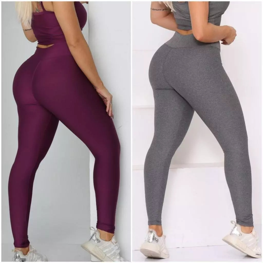 Leve 2 Leggings Invishape™ – Modela sem Marcar, 100% Opaca e Confortável!