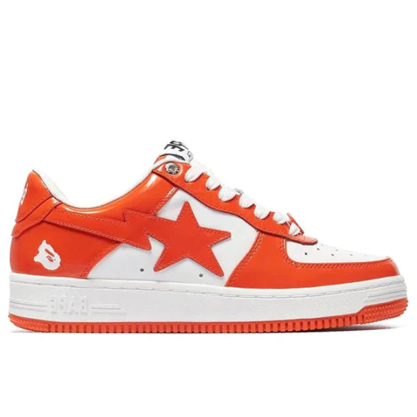 BAPE STA 'LEATHER ORANGE WHITE'